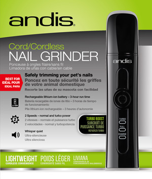 Andis Cordless Nail Grinder for Dog and Cat Nails