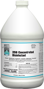 Shop Care 256 Concentrated Disinfectant for grooming shops, kennels and veterinary facilities