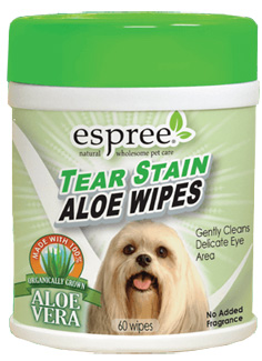 Espree Tear Stain Wipes for dogs 60 ct