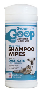 Groomer's Goop Rinseless Shampoo Wipes 40 Count