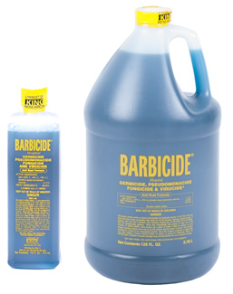 Barbicide Concentrate for disinfecting grooming equipment
