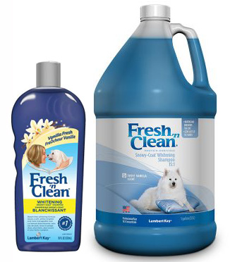 Lambert Kay Freshen Clean Snowy Coat Whitening Shampoo for Professional Dog Groomers 