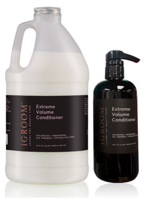 iGroom Extreme Volume Conditioner for Professional Groomers, Breeders and Handlers for their dogs and cats